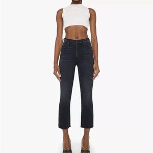 MOTHER Jeans The Hustler Ankle Fray Encounters at Night (Black) Size 29